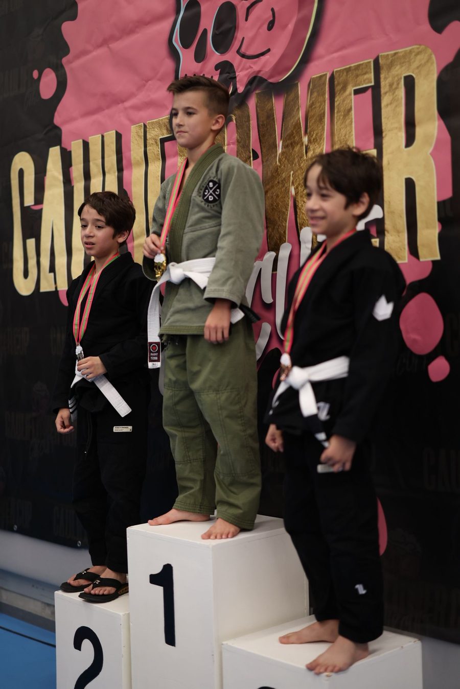 Kids podium at Caulicup 2